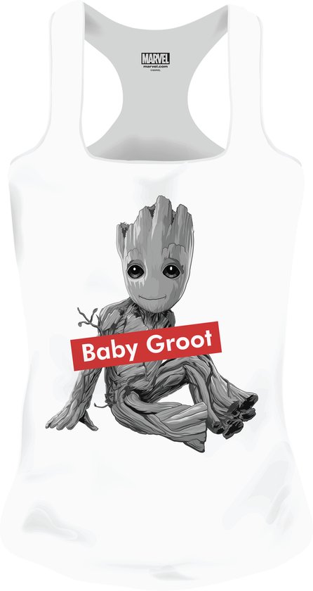 Marvel - Baby Groot White Women Tank Top M