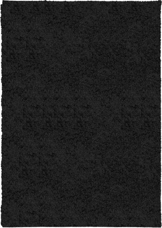 vidaXL - Vloerkleed - PAMPLONA - shaggy - hoogpolig - modern - 160x230 - cm - zwart