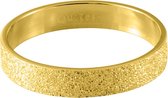 Quiges Stapelring Ring - Vulring Glitter - Dames - RVS goudkleurige - Maat 22 - Hoogte 4mm