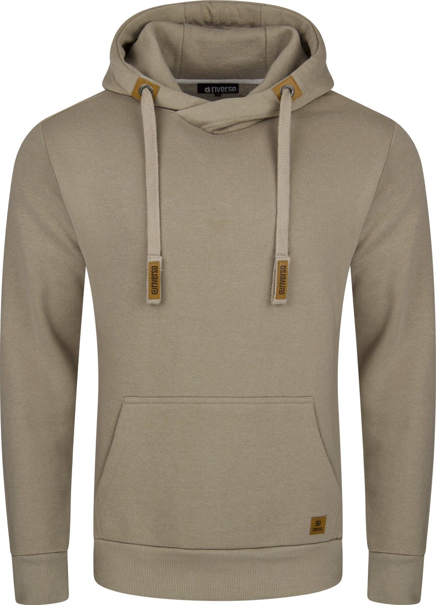 riverso Heren trui RIVNiklas regular fit Beige XL Volwassenen hoodie / capuchon trui