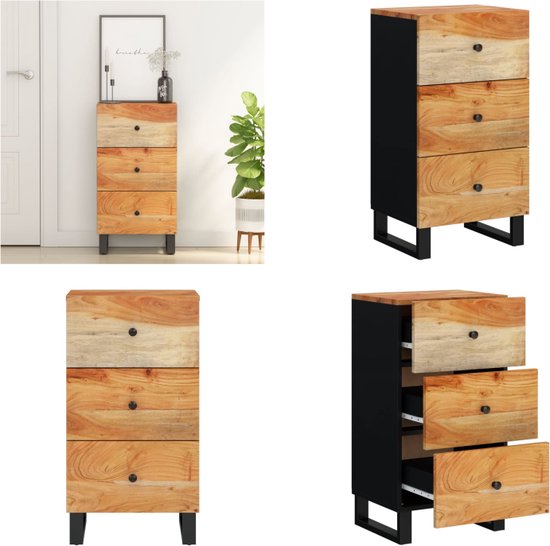 vidaXL Hoge kast 100x40x175 cm massief mangohout vidaXL Hoge kast 100x40x175 cm massief mangohout