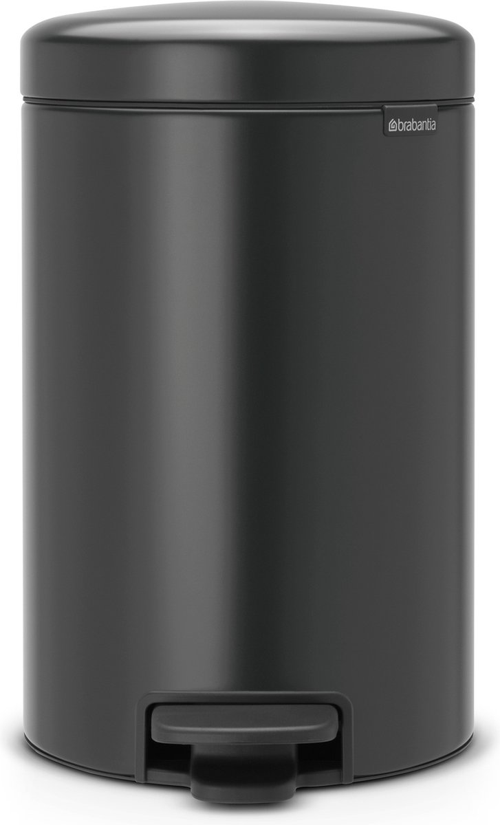 Goedkoopste Brabantia NewIcon Prullenbak - 12 liter - Confident Grey