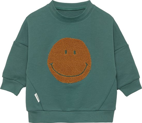 Lässig Kids Sweater GOTS Little Gang Smile ocean green, 4-6 jaar, maat 110/116