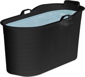 Bath Bucket XL - Ligbad voor Volwassenen - Mobiele Badkuip voor in de Douche - Ook als Ijsbad / Ice Bath - Dompelbad voor Wim Hof Methode - Zwart - 230L