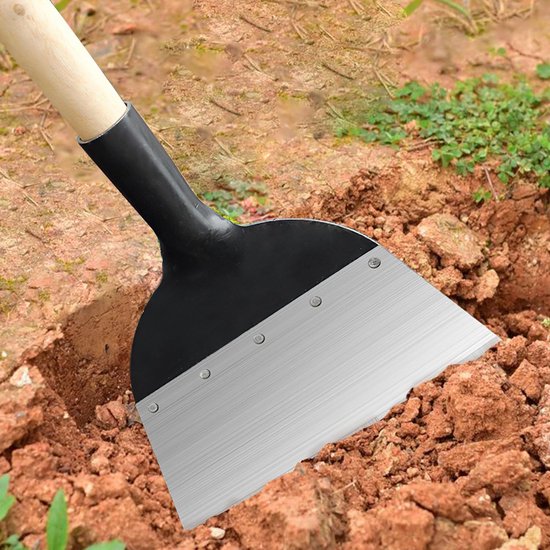 Multifunctionele Tuinschep, Outdoor Tuinreinigingsschep, 23 cm, Zwart