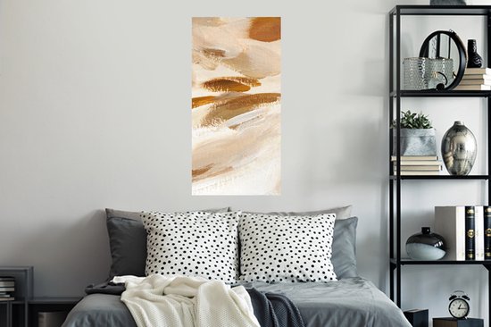 Stickers muraux - Film autocollant - Peinture - Beige - Wit - 40x80 cm - Film adhésif - Stickers muraux Chambre d'enfant - Papier peint autocollant - Papier peint autocollant - Film autocollant