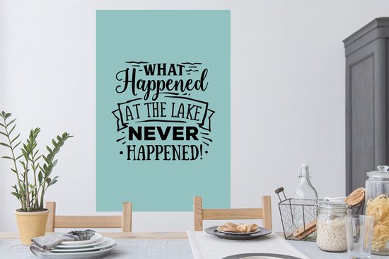 Stickers muraux - Proverbes - Été - Lac - 80x120 cm - Feuille adhésive