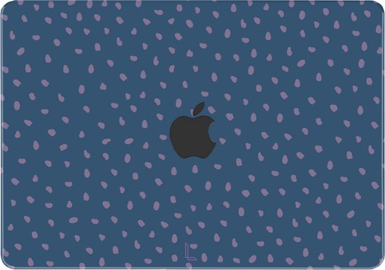 Lunso - MacBook Air 13 pouces M2 (2022) - pochette de protection - Purple Pips