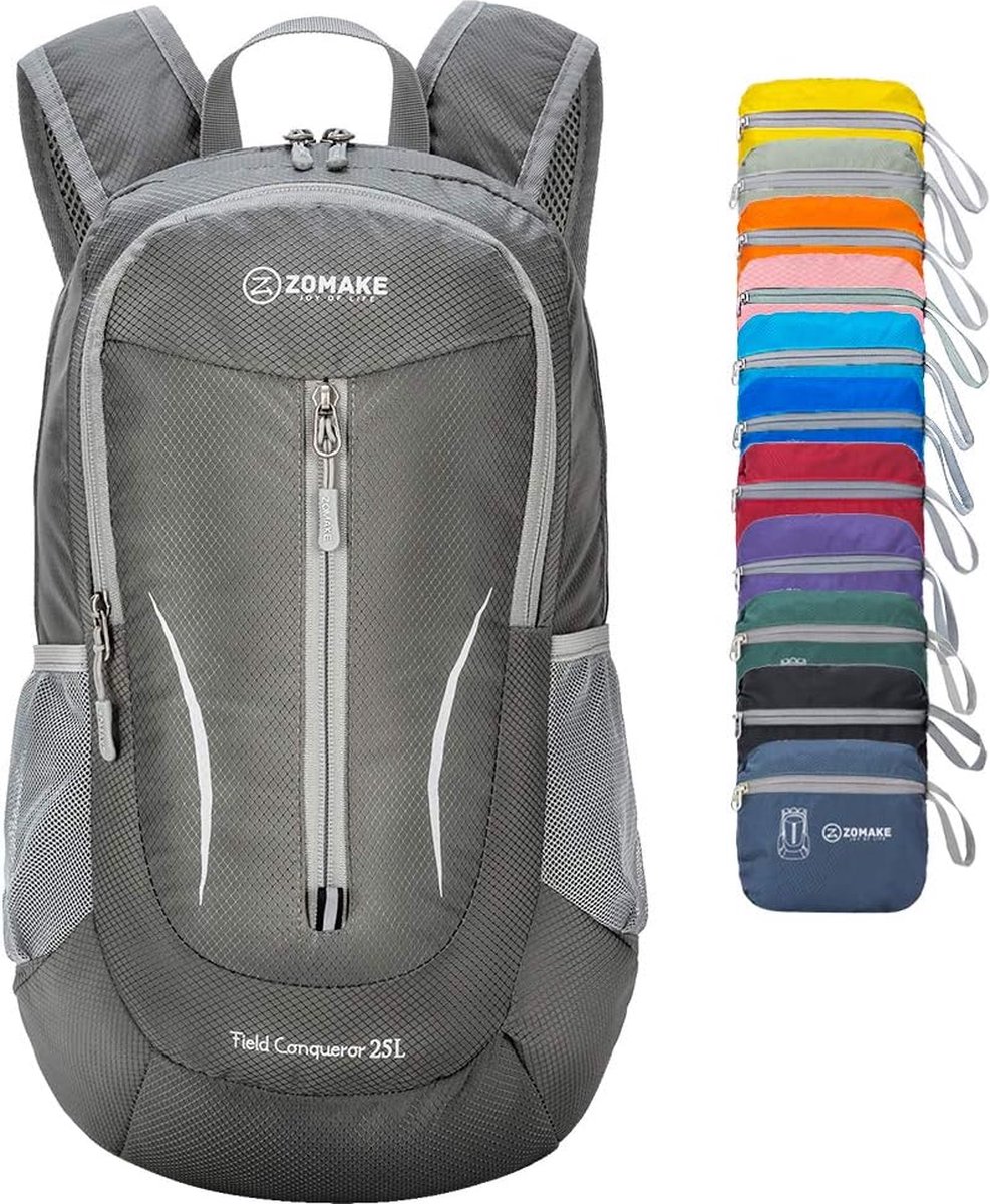 ZOMAKE Lichtgewicht Opvouwbare Rugzak 35L,Licht Rugzak Waterdichte Wandelrugzak,Pakbare Rugzak voor Dames En Heren,Outdoor Wandelen Camping Wandelen Reizen(Purper ZOMAKE Lichtgewicht Opvouwbare Rugzak 35L,Licht Rugzak Waterdichte Wandelrugzak,Pakbare Rugzak voor Dames En Heren,Outdoor Wandelen Camping Wandelen Reizen(Purper