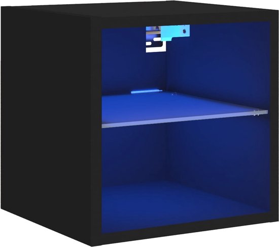vidaXL-Nachtkastjes-met-LED's-2-st-wandgemonteerd-sonoma-eikenkleurig