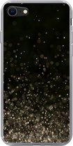 Geschikt voor iPhone 7 hoesje - Glitter - Abstract - Zwart - Siliconen Telefoonhoesje