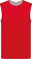 SportSportshirt Unisex 3XL Proact Mouwloos Sporty Red / White 100% Polyester