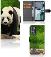 Telefoontas Geschikt voor Motorola Moto G62 5G Hoesje Panda