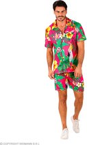 Widmann - Hawaii & Carribean & Tropisch Kostuum - Tropical Summer Heat Roze - Man - Roze - Large / XL - Carnavalskleding - Verkleedkleding
