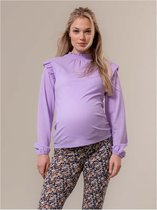 Prénatal Zwangerschapsshirt - Zwangerschapskleding - Zwangerschapstop - Shirt - Light Purple - Maat L