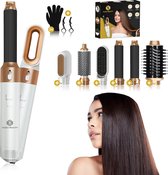Fleau Beauty Föhnborstel - PRO Edition - Multistyler - Airstyler - Hairwrap - Krulborstel - Haardroger - Haarstyler - 6 in 1 Set - Wit
