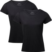 DANISH ENDURANCE T-Shirt voor Dames- Crew Neck- Zwart- S