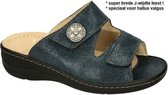 Fidelio Hallux -Dames - blauw donker - slippers & muiltjes - maat 36