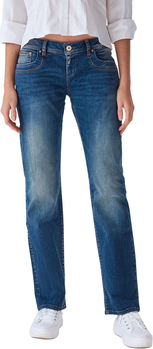 LTB Dames Jeans Broeken Valentine regular/straight Fit Blauw Volwassenen Denim Jeansbroek