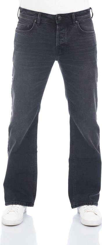LTB Heren Jeans Broeken Timor bootcut Fit Zwart 38W / 34L Volwassenen Denim Jeansbroek