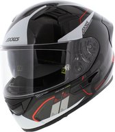 Axxis Racer GP Carbon SV integraal helm Spike glans wit XXL