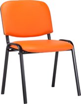 CLP Ken Bezoekersstoel - Kunstleer oranje