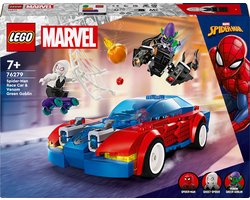 foto van LEGO Marvel Spider-Man racewagen en Venom Green Goblin - 76279