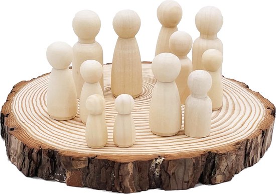 ilauke Natuurlijke Hout Plakjes 16 Stks Hout Plakken 11-12cm Cirkel Houten Schijven Onvoltooide Log Houten Rondes Voor Arts Ambachten Muur Decor Bruiloft Kerst DIY Ambachten Houtverbranding Projecten
