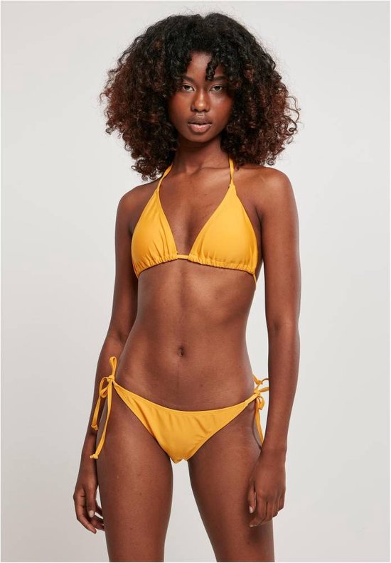 Urban Classics - Ladies Recycled Triangle magicmango Bikini set - L - Oranje