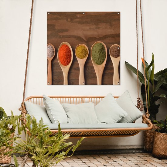 Louche en tissu de jardin - Herbes - Nourriture - Épices - Table - 100x100 cm