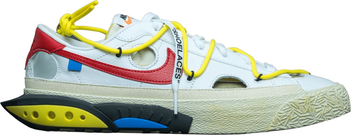 Nike Blazer Low Off White University Red DH7863 100 Maat 41 Wit Schoenen bol