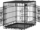 JAXY Hondenbench - Hondenbench Opvouwbaar - Bench Voor Honden - Honden Bench - Hondenbench Auto - 122x74,5x80,5 cm - 2 Deuren - Dog Crate - XXL