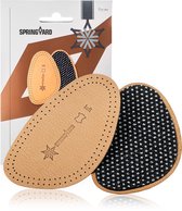Springyard Therapy Leather Front Insoles - inlegzolen voorvoet leder - droge voeten - frisse schoenen - 1 paar - maat 37/38 - M