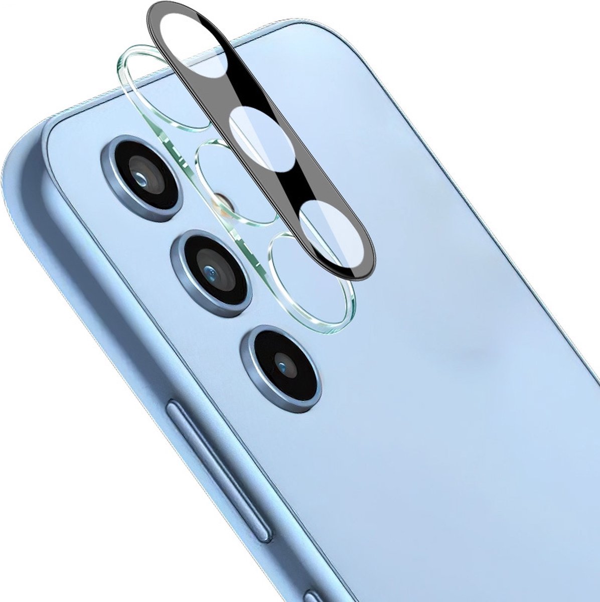 Solidenz Camera Protector - Geschikt voor Samsung Galaxy S23 / S23 Plus - Zwart