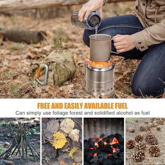 Outdoor Camping Hot Tent Kachel \ kampeergasfornuis Draagbaar inklapbaar, ‎13.5 x 13.5 x 1.7 cm van OutDoor — afbeelding 2