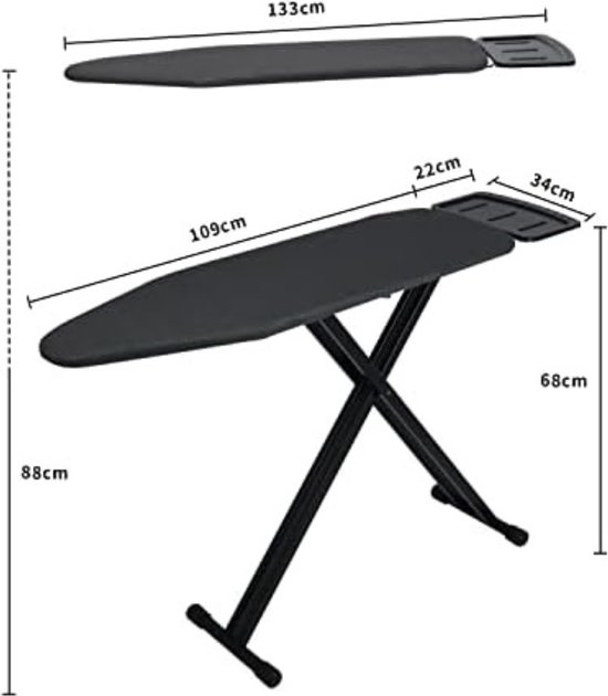 Strijkplank met Stoomunithouder Strijkplank voor Stoomgenerator Strijkplank... bol