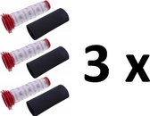 3 sets FILTERS voor BOSCH ATHLET accustofzuigers (3x hoofdfilter + 3x sponsfilter) Vervanging voor originele filters gemarkeerd: Bosch 00754176