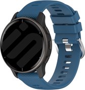 Strap-it Smartwatch siliconen bandje - geschikt voor Garmin Vivoactive 4 (45mm) / Venu 2 / Venu 3 / Forerunner 255 / Forerunner 265 - blauw