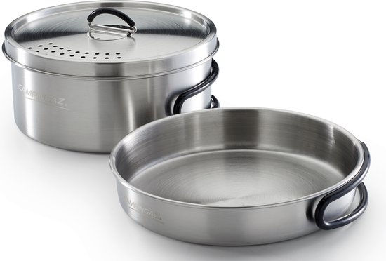 Campingaz Trekking Kit – 3-delige camping pannenset – lichtgewicht - aluminium
