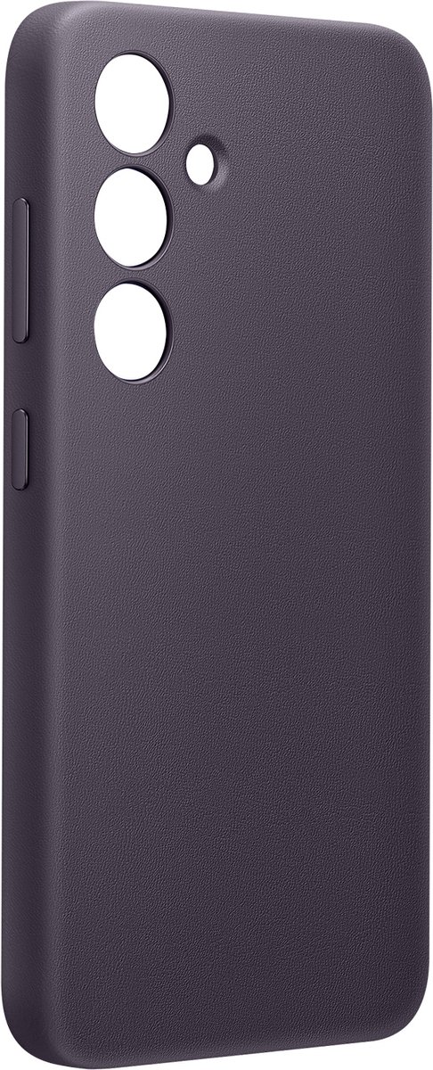 Samsung Vegan Leather Case - Geschikt voor Samsung Galaxy S24 Plus - Dark Violet