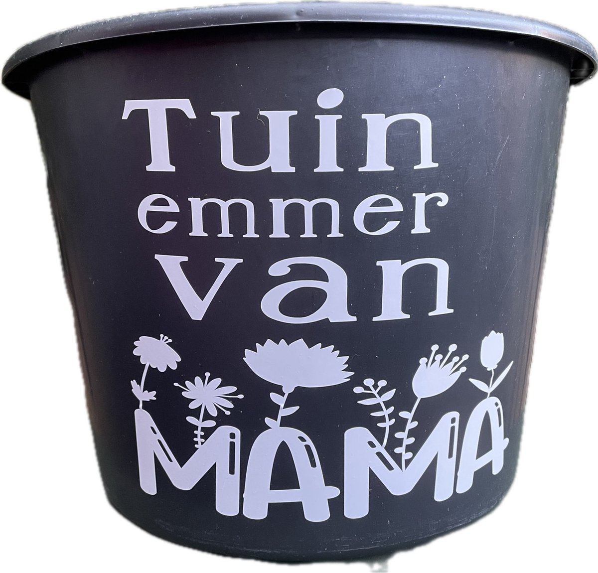 Cadeau emmer - 12 Liter- Met tekst: Tuinemmer van mama - moederdag - mama - tuin - kleur Goud - cadeau - Moeder - Verjaardag - Jarig - Jarige - Poetsen - Poetsemmer - Kado - Feestje - Feest - Vieren - Mammie - Oma - Tuinieren - Tuin - Tuintje