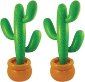 2x Opblaasbare mega cactus 170 cm - Cactussen - Zomer feestartikelen
