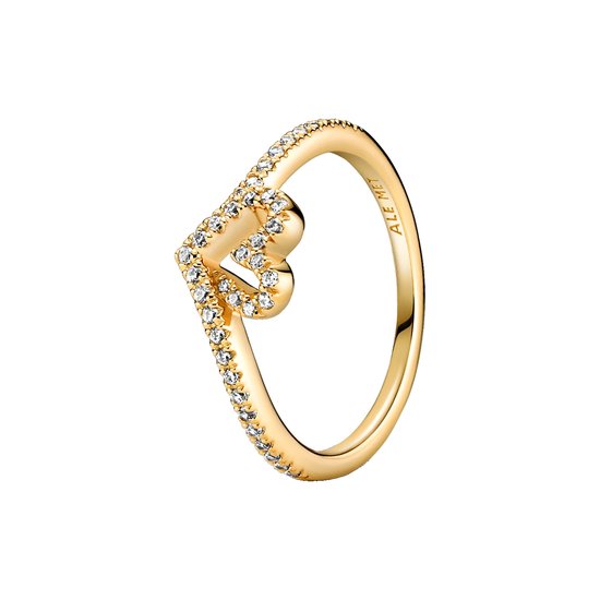 Pandora Timeless Dames Ring Gouden plating;Metaal - Goudkleurig - 16.50 mm / maat 52