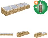 vidaXL Kas 200x50x35 cm geïmpregneerd grenenhout Kas Inclusief Houtreiniger en verfrisser