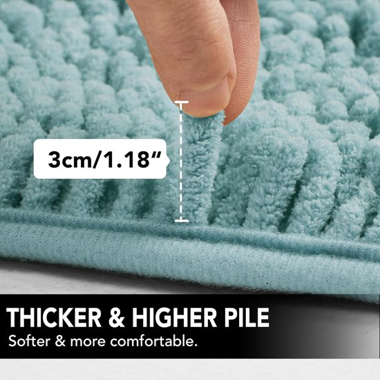 3 Stuks Reliëf Stenen Patroon Badkamer Absorberende Wc Voetmat Snel Droog Polyes 3 Stuks Reliëf Stenen Patroon Badkamer Absorberende Wc Voetmat Snel Droog Polyes