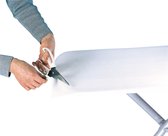 Leifheit strijkplank molton onderlaag - universele strijkplankvulling - max. 140 x 45 cm - 5 mm dikke molton - wit