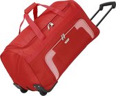 Trolley-reistas met 2 wielen, bagageserie: Tas met wielen in tijdloos design, , 73 liter, 2,7 kg, rood, 73 liter