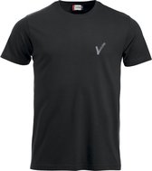 Clique Security / Beveiliging kleding: T-shirt met bedrukking V-tje (Borstlogo) en SECURITY (Ruglogo) - Maat XXL - VOOR PROFESSIONALS