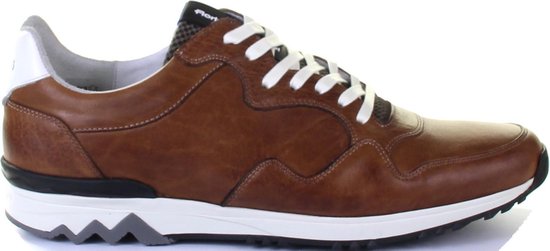 Floris Van Bommel Heren Sneakers 16238 - Cognac - Maat 42 | bol.com
