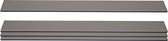 Set van 4 lamellen voor WPC privacyscherm Sarthe, windschermplanken, ca. 1m² ~ 180cm, grijs